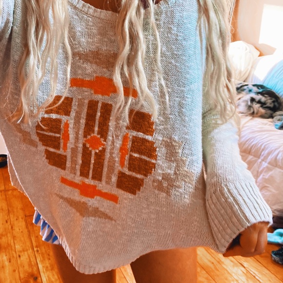 [Button Back] Bohemian Tribal Aztec Cozy Pullover Knit Sweater ✨ - Picture 2 of 7